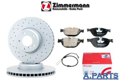 Zimmermann / Brembo Brake Set WK Drilled 348 Front BMW 5 Series F10 F11 6 Series F13 T