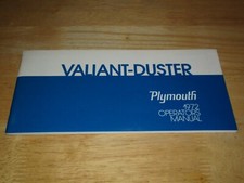 REPRODUCTION 1972 PLYMOUTH VALIANT-DUSTER OPERATORS MANUAL 52 pages