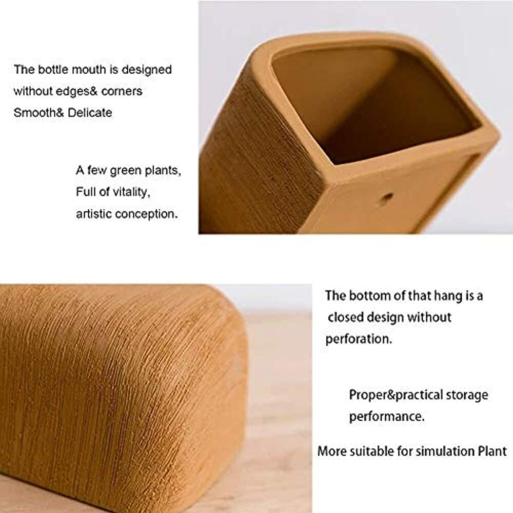 Purzest Ceramic Hanging Planters Geometric Wall Decor Container Flower