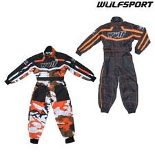 Wulfsport Cub Orange Kids Motocross Motorbike Kart Race Suit MX Off Road Junior