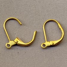 Leverback Earwires Earrings 13x11mm Solid Brass Q12 Pair Per Pkg