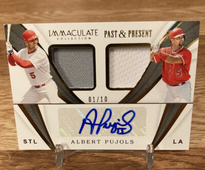 2019 Immaculate Collection Baseball Albert Pujols Past & Present Auto #1/10 SSP