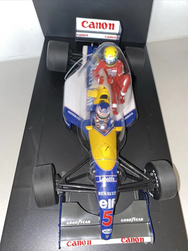 MINICHAMPS A.SENNA & N.MANSELLL BRITISH GP JULY 14 th 1991 W. RENAULT FW14- 1/18 - Immagine 4 di 4