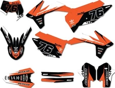 Custom graphics kit For KTM EXC 2012 2013 Account style Stickers and decals