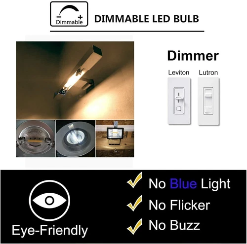 LED R7S 118mm 78mm 12W/6W Regulable COB Reemplazar Halógeno 220V Tubo de Vidrio Bombilla - Imagen 2 de 25