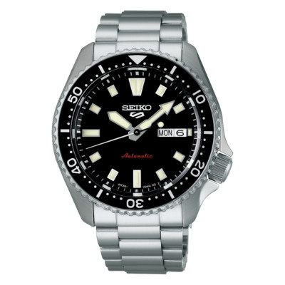 NEW Seiko 5 Sports SKX Series Black Dial Stainless Men's Watch SRPL85