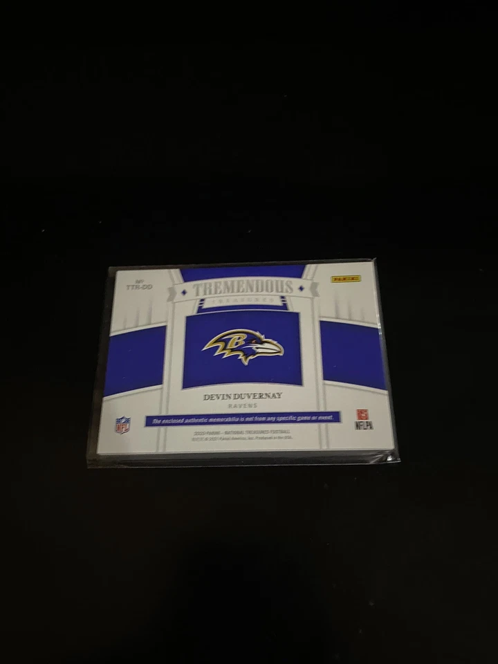 2020 Panini National Treasures Tremendous Rookies /25 Devin Duvernay Rookie RC - Image 2 of 2