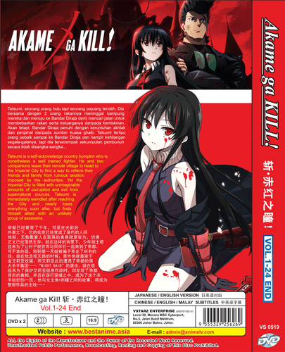*ENGLISH DUBBED* Akame Ga Kill Vol.1-24 End ANIME DVD Region All  - Bild 2 von 5