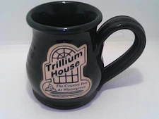 Trillium House Country Inn Nellysford, VA Terra Cotta Coffee Cup Mug 3.5" Tall
