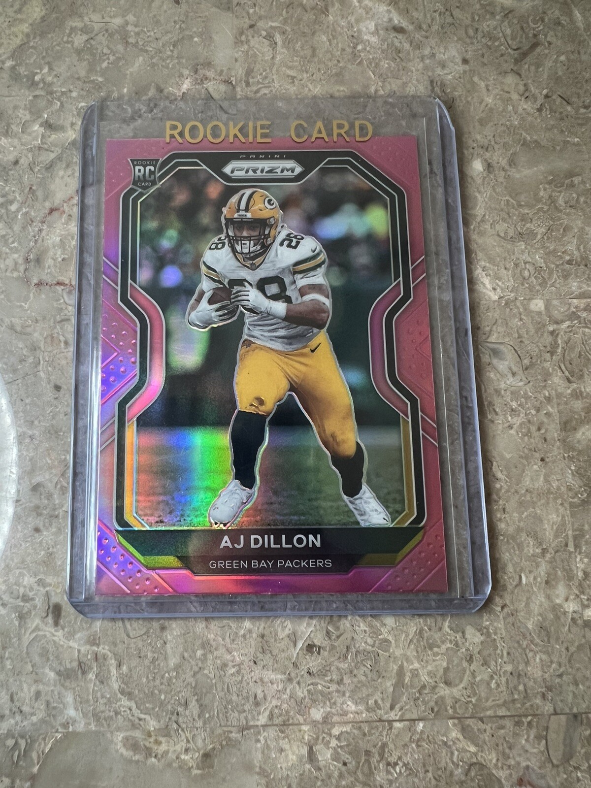 AJ DILLON 2020 Panini Prizm PINK PRIZM SP RC #364! PACKERS! INVEST NOW!