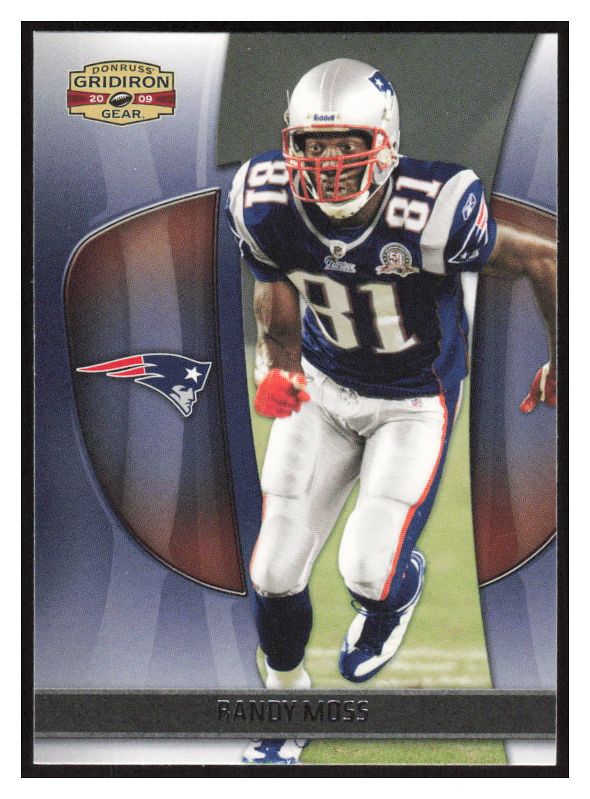 2009 Donruss Gridiron Gear #75 Randy Moss - New England Patriots