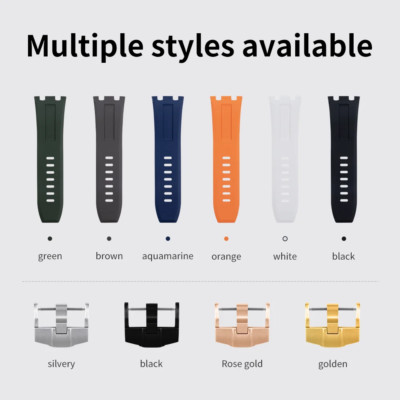 28mm FKM WatchBand Strap Fit Audemars Piguet Royal Oak Offshore 42mm 15703 15710