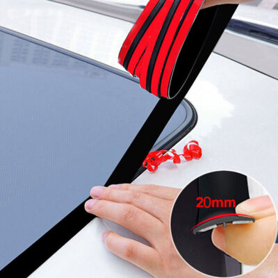 2M/6.5FT Rubber Seal Weather Strip Car Front Rear Sunroof Edge Windshield Trim 