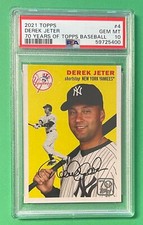 2021 TOPPS DEREK JETER 70 YEARS OF TOPPS BASEBALL #4 PSA 10 GEM MINT YANKEES