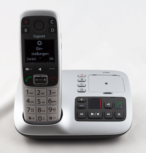 Gigaset E560A Platin Anrufbeantworter Seniorentelefon Notruftasten Freisprechen - Bild 2 von 6