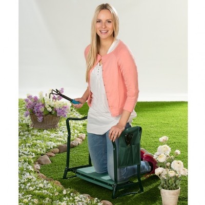 Knie Gartenbank 2in1 Garten Sitzbank Kniebank Sitzhilfe Knieschoner Ebay