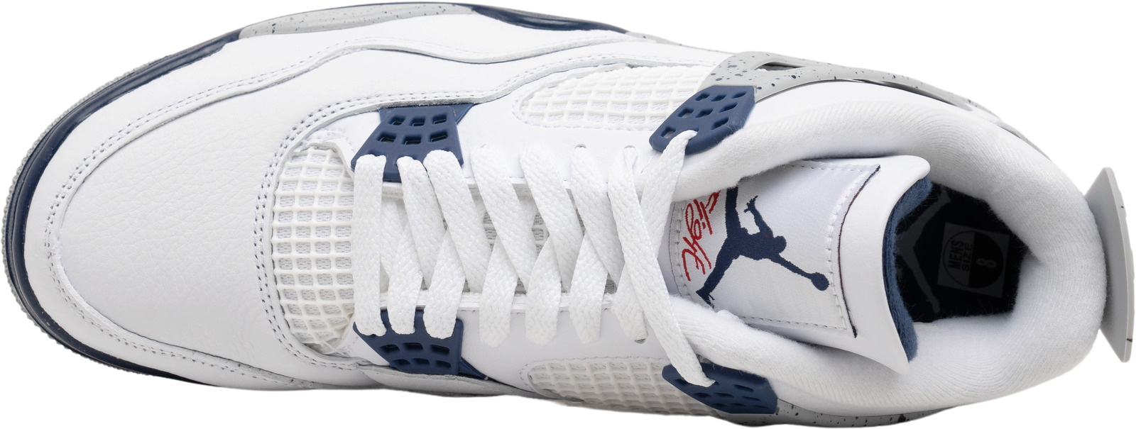 Air Jordan 4 Retro White Midnight Navy - StreetLab®