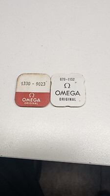 Vintage OMEGA WATCH Caliber 1330-9023 & 670-1152 parts sealed package T1