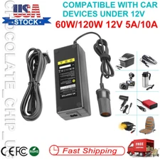 110V AC to DC 12V 5A/10A Car Converter Cigarette Lighter Socket Power Adapter