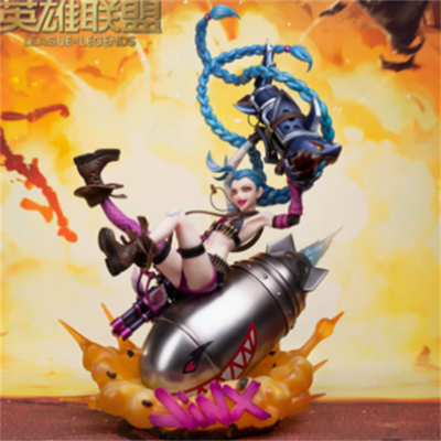 PSL Myethos League of Legends Jinx 1/7 34CM Figure Model Toy