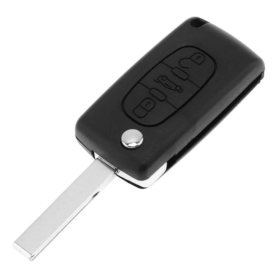 Fit for Citroen C3 C4 C5 Models 2005-2011 Flip Remote Key Fob with ID46 Chip - Image 3 of 4