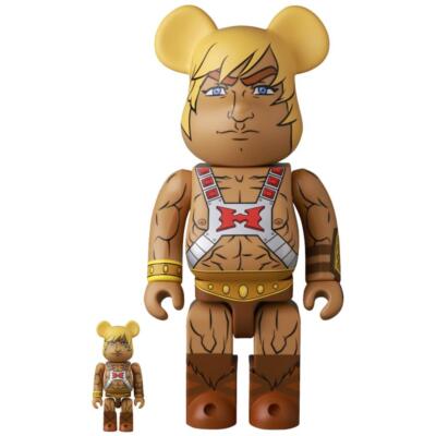 BE@RBRICK Mishka x Masters Of The Universe He-Man 100% & 400% Bearbrick Figur