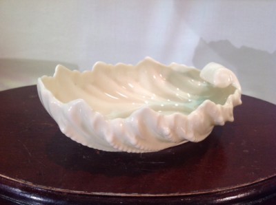 Antique Lenox 1930s Shell Serving Candy Dish Cream Fine China USA AF1