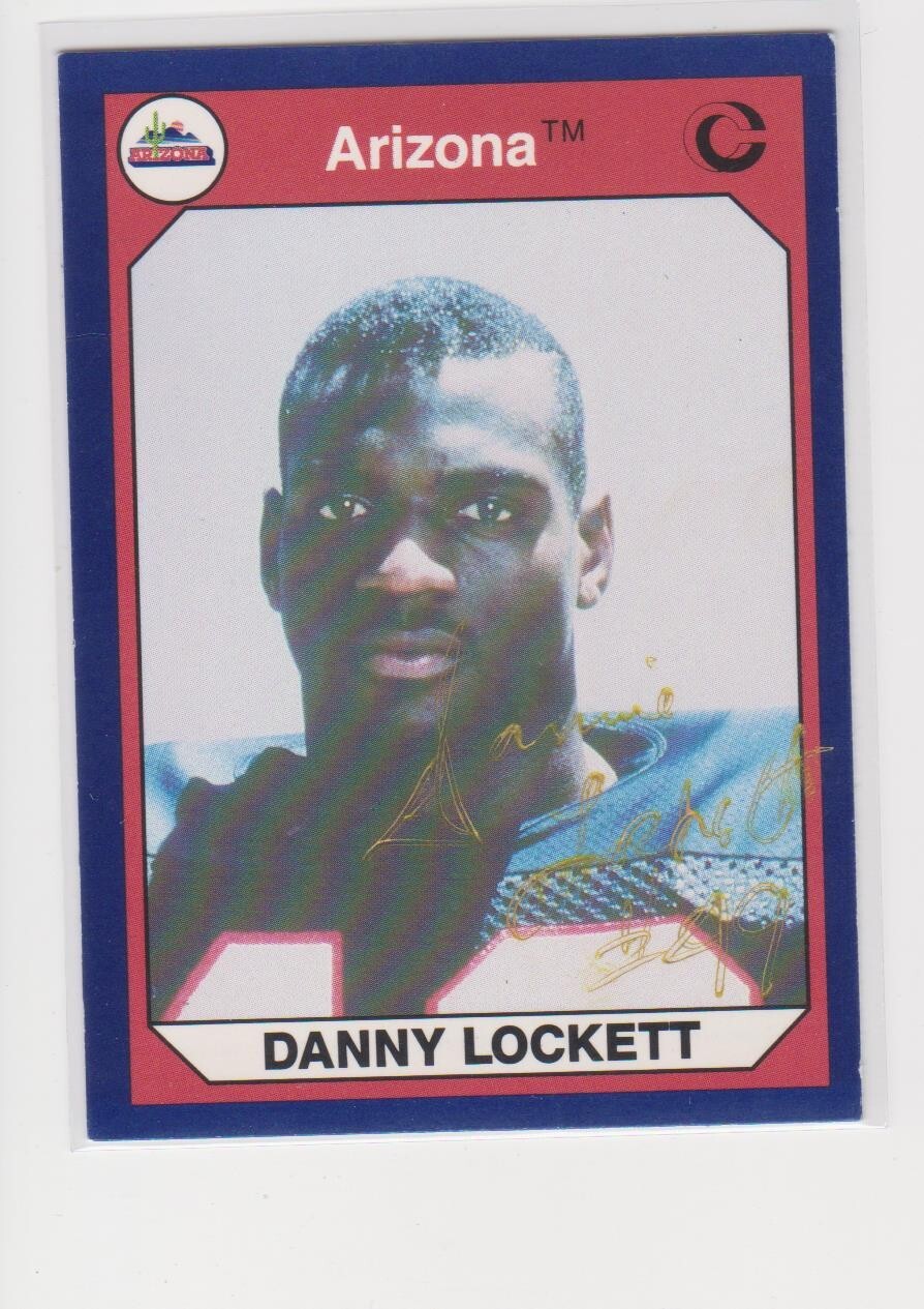 DANNY LOCKETT ARIZONA UNIVERSITY AUTOGRAPHED CARD