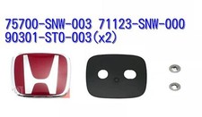 HONDA Original CIVIC FD2 Type-R Kühlergrill Rot Emblem Abzeichen JDM OEM Japa...