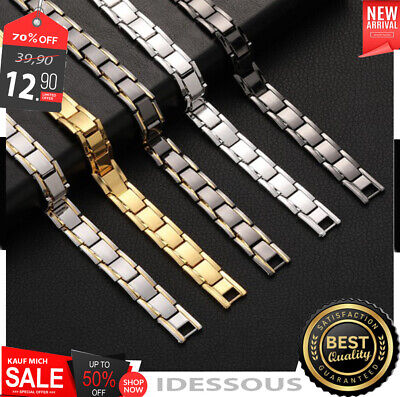 Neu Herren Luxus Armband Edelstahl schwarz silber 21 cm kürzbar Armreif Armkette