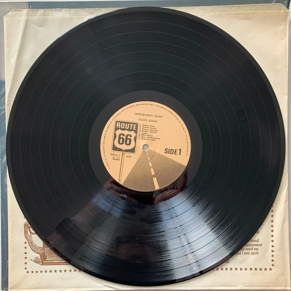 Floyd Dixon – Opportunity Blues - 1976 MONO Vinyl LP - Near Mint (NM/NM) - KIX-1 - Image 3 of 4