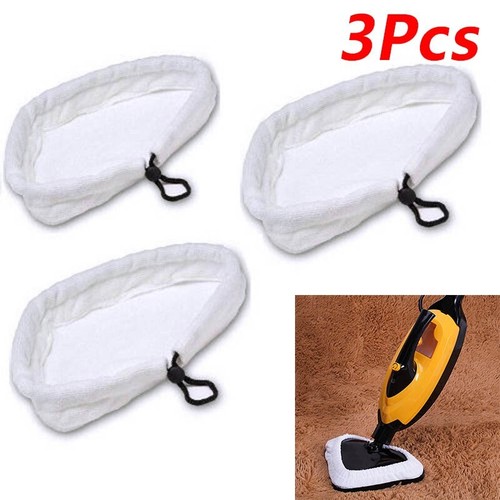3x Microfibre Steam Cleaning Pads Mop Cloths Covers For S302 S001