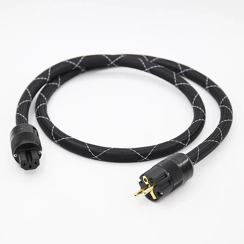 8N Copper Audio Power Cable Gold Plated EU/US/AU Plug Power Cable for DVD CD AMP - Picture 2 of 14