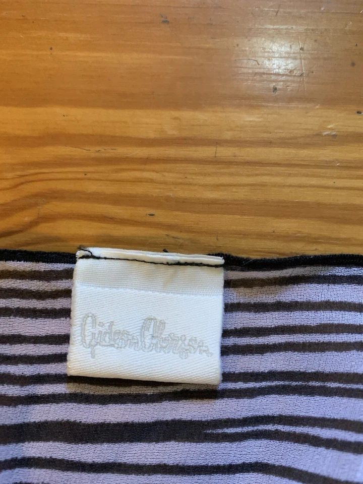 Sarong Gideon Oberson NEGRO/BLANCO patrón abstracto talla OS Foto 4 de 4