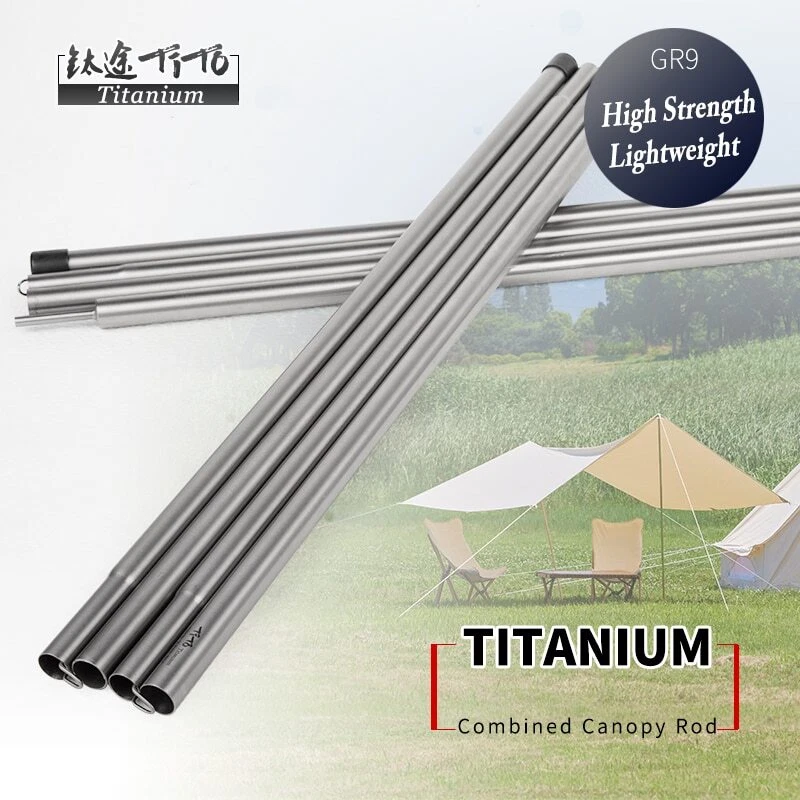 Tent awning poles top