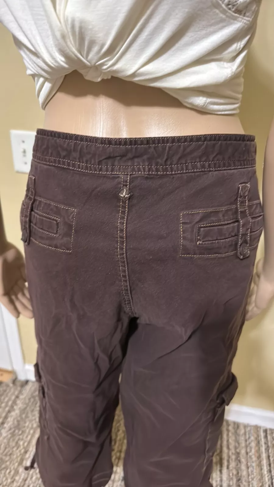prana y2k cargo cropped organic gropcore pants