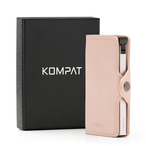 Porta Carte di Credito RFID Portafoglio Uomo Slim Portafoglio Piccolo Sottile - Foto 61 di 83