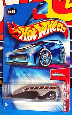 Hot Wheels 2004 First Editions #49 Crooze Low Flow Silver & Black w/ 5SPs