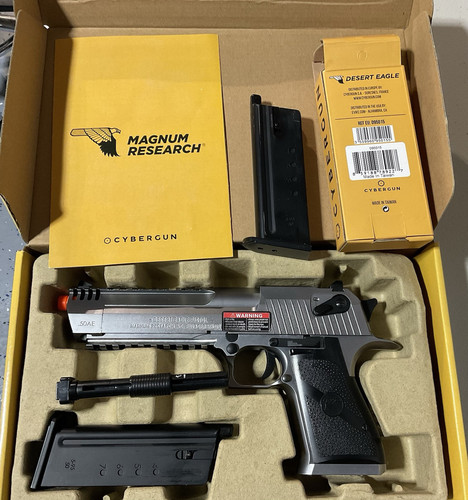 AIRSOFT DESERT EAGLE by CYBERGUN L6 .50AE FULL METAL GREEN GAS