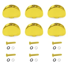 6PCS Metal Big Semicircle Guitar Tuning Pegs Tuners Machine Heads Replacement