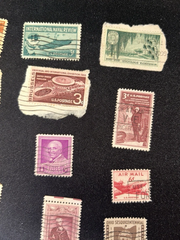 34 Assort Canceled 2Cent- 3 Cent US Postage sTamps AIR mail, special delivery - Image 4 of 4
