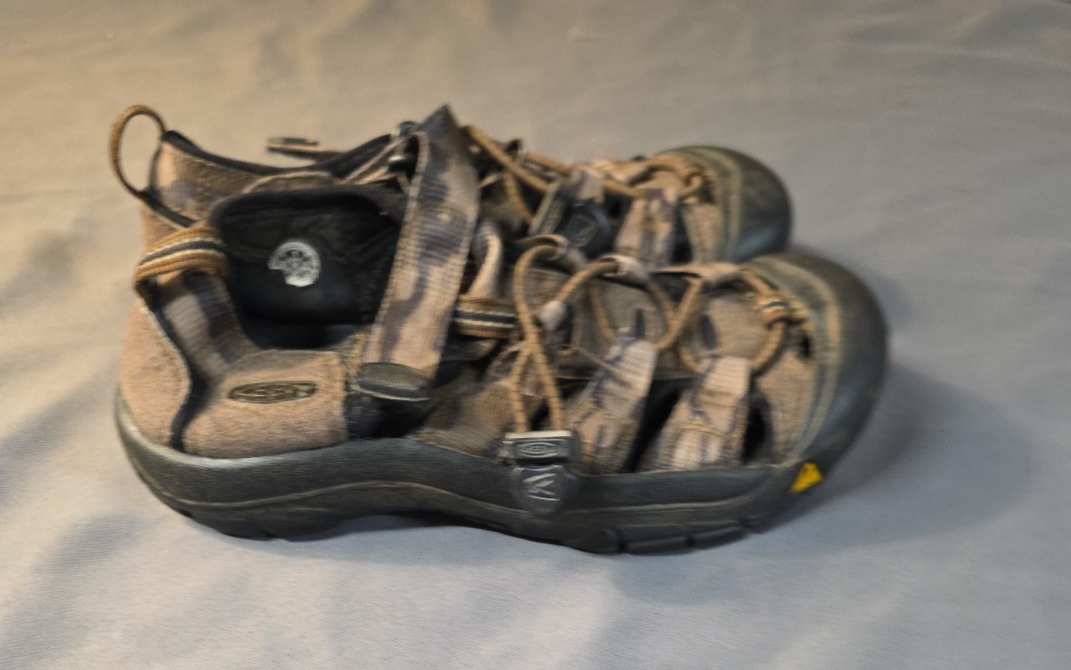 KEEN Sandali Ragazzo Slip On Tg 1 Marrone CAMO Impermeabili Scarpe Outdoor