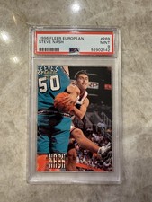 1996-97 Fleer European #269 Steve Nash Phoenix Suns RC Rookie PSA 9 MINT Card. rookie card picture
