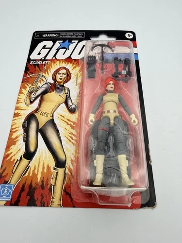 2021 Hasbro GI Joe Retro Collection Scarlett 3.75 Walmart Exclusive Damaged Card