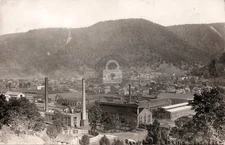 c1908 Birds Eye Renovo PA Looking S Factory Pennsylvania RPPC Postcard COPY