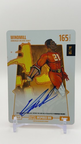 2025 Bo Jackson Battle Arena WINDMILL D Wilkins Debut 165 Fire Auto 14/50 BFA-97