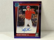 2021 Donruss Optic Mickey Moniak Rated Rookie Auto Purple Stars #RRS-MM #87/99