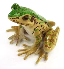 Mini Figure Hanasaki frog (green type) "Capsule Q Museum Japanese Animal
