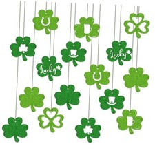 16PCS, St. Patrick's Day Party Decorations Hanging Tags, Irish Festival
