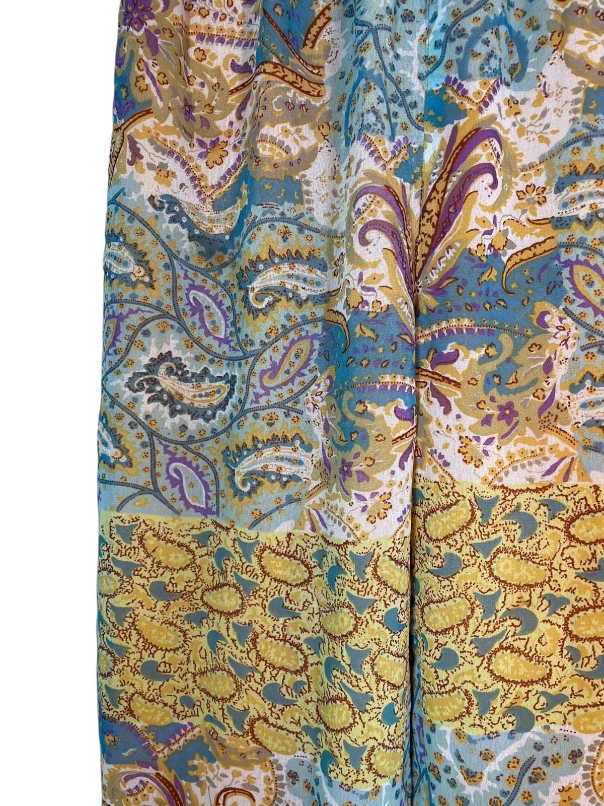 Sacred Threads Mixed Media Patchwork Pull-On Wide… - image 2